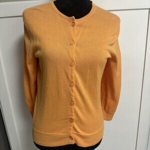 Lilly Pulitzer Button Up Cardigan Size Small Sherbert Orange Color Preppy